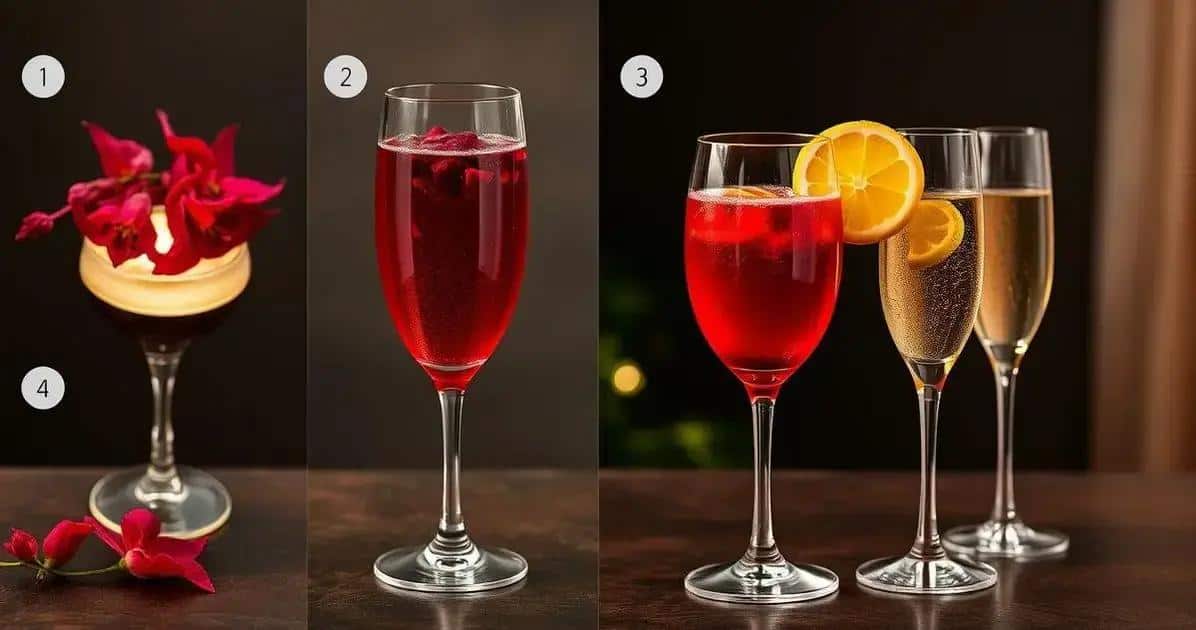 Método de Preparação de Champagne com Chá de Hibisco