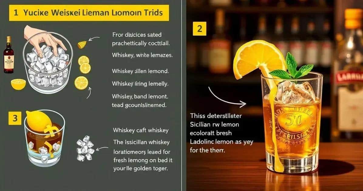 Método de Preparo do Whisky com Limão Siciliano e Mel