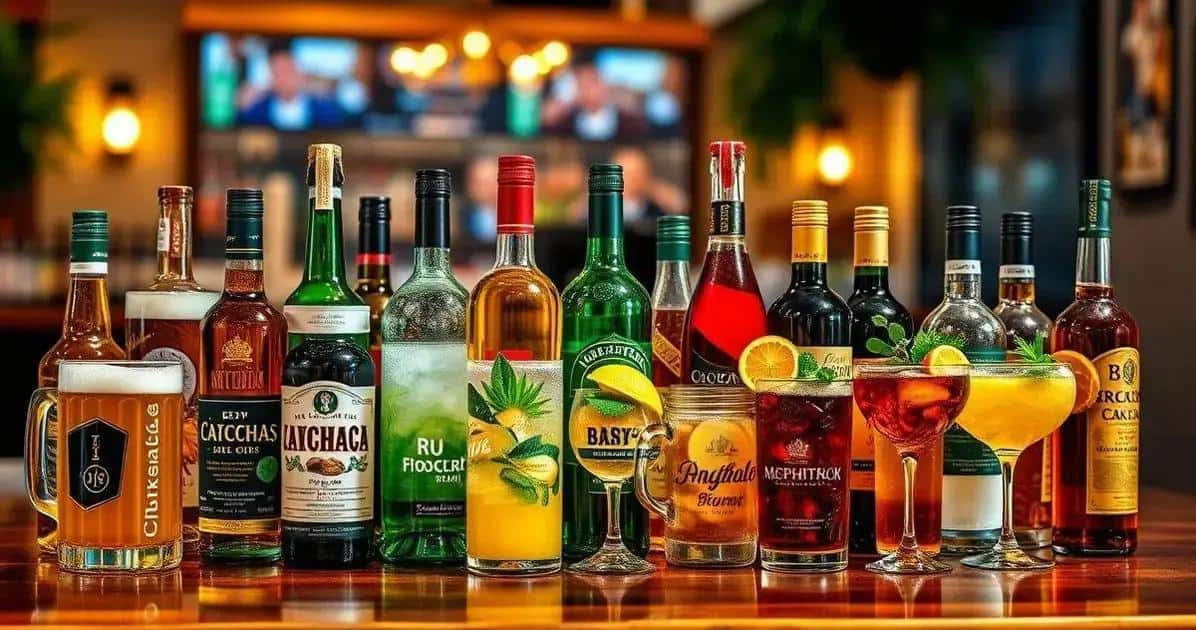 Principais bebidas alcoólicas no Brasil e no mundo
