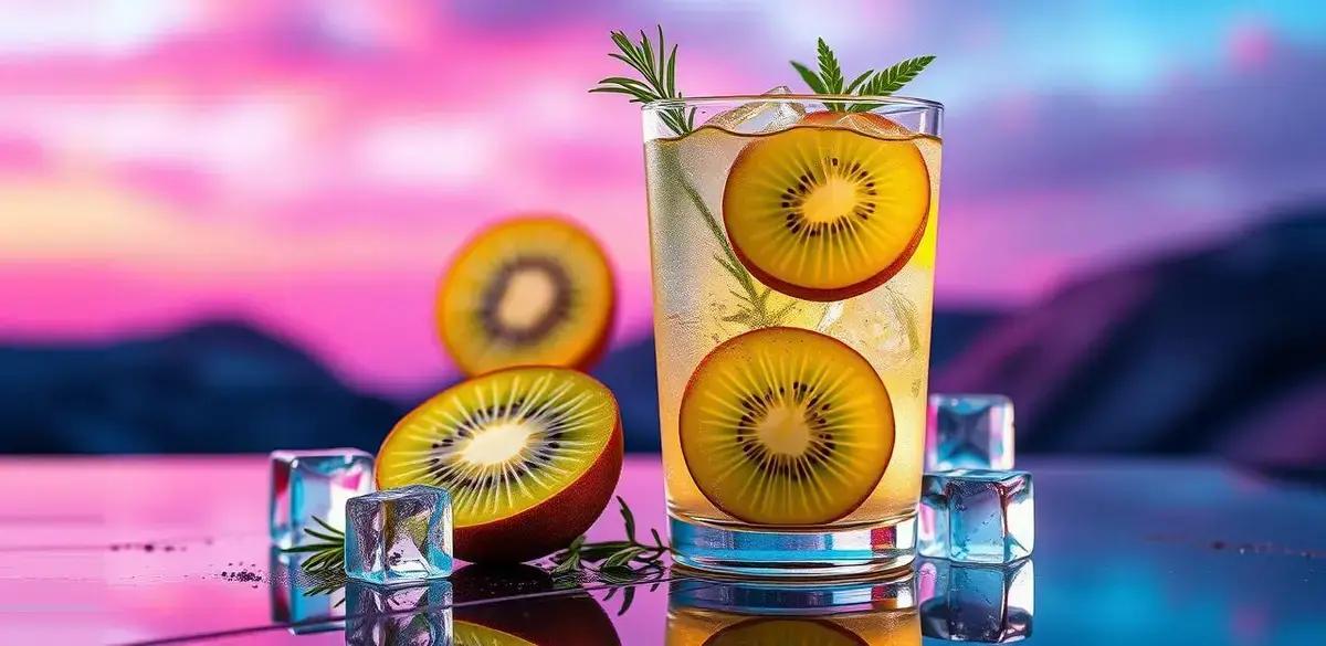 Como preparar o ICE com suco de kiwi e alecrim