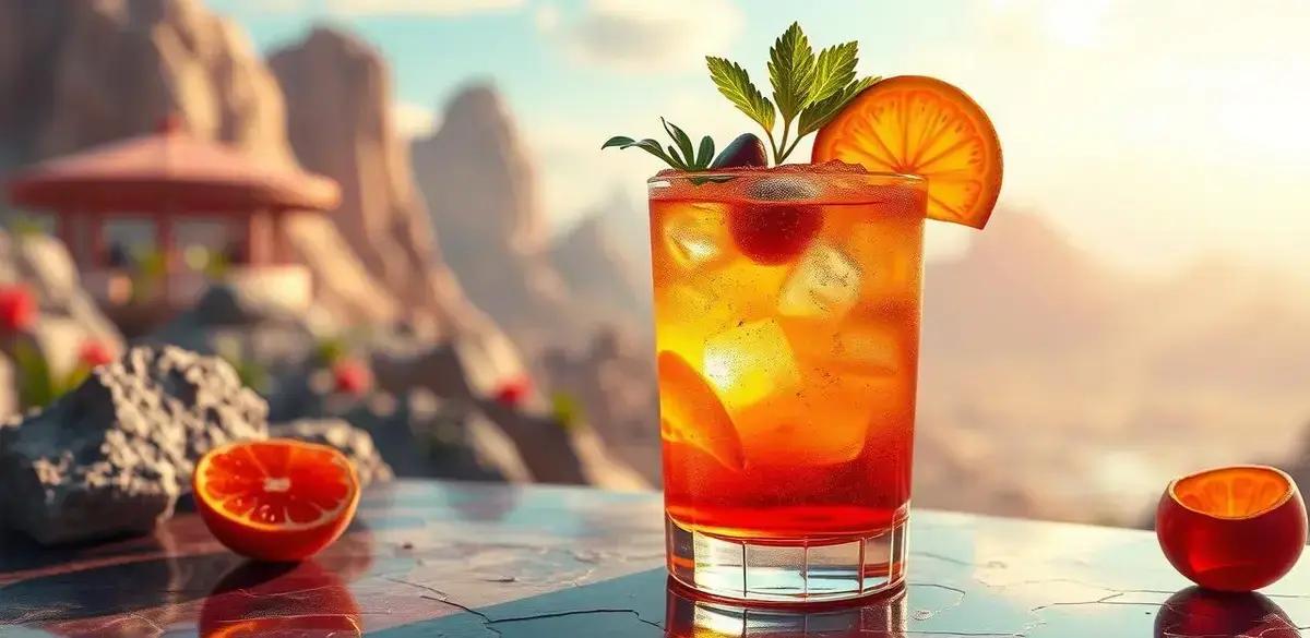 Coquetel Chileno com Licor de Cassis e Gengibre: Refrescância que Encanta