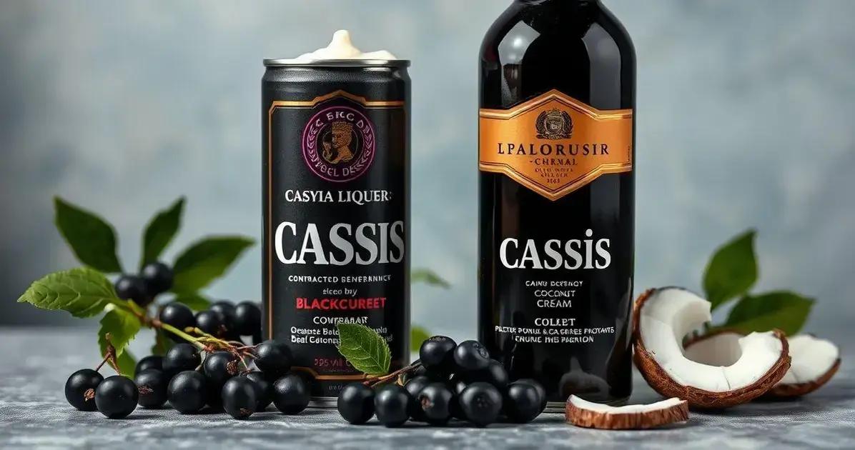 Curiosidades sobre Licor de Cassis e Creme de Coco