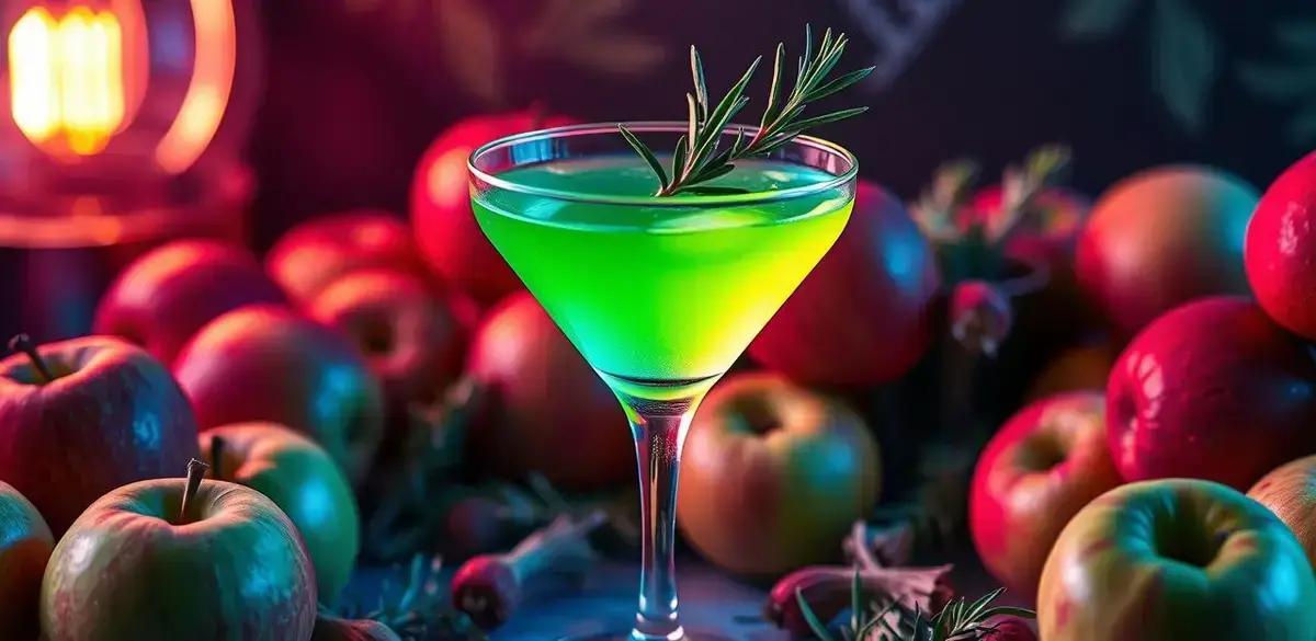 Curiosidades sobre o Martini com Licor de Maçã Verde e Alecrim