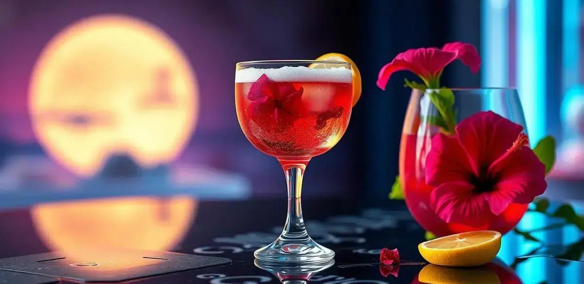 Gin com Chá de Hibisco e Espuma de Limão: A Bebida Refrescante que Você Precisa Experimentar