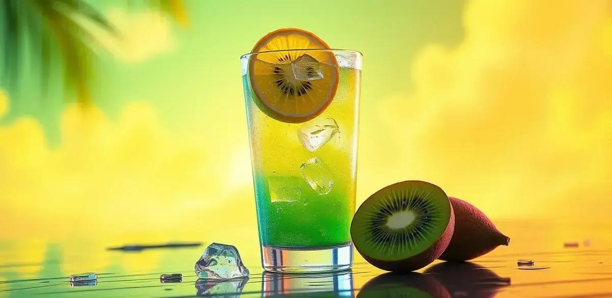 Refrigerante de Kiwi com Limão Siciliano: Refrescância Inigualável