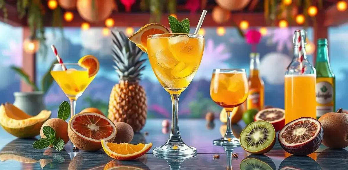 Versões Alternativas da Caipiroska de Frutas