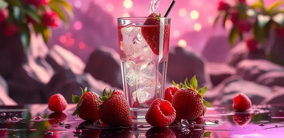 Vodka com Refrigerante Zero e Frutas Vermelhas: Refresco Irresistível