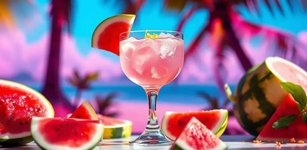 Vodka com Suco de Melancia e Raspas de Limão Siciliano: Refresque-se!